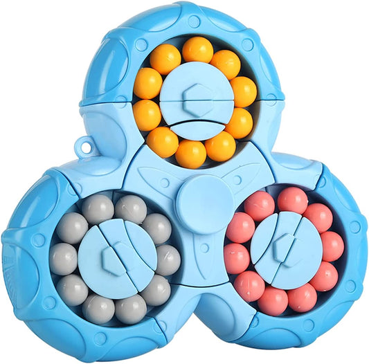 Fidget Toys,Pop Fidget Spinners,Rotating Magic Bean Cube Spinner Pop Sensory Toys for Kids Toys Stress Relief Anxiety Relief and Autism,Puzzle Games for Adults and Kids